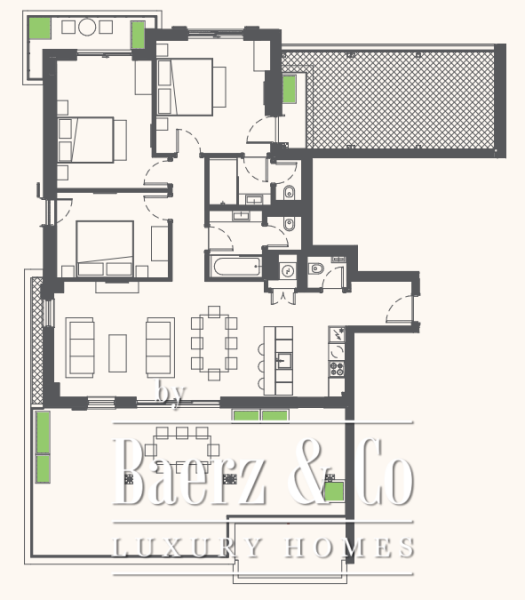 photo 12 Luxury Three Bedroom Penthouse in Tivat with Seaview and Terraces