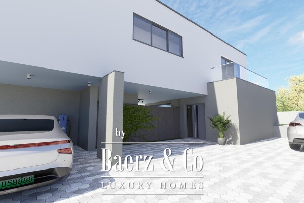 photo 5 Kaštel Novi, modern villa under construction with pool and sea view.