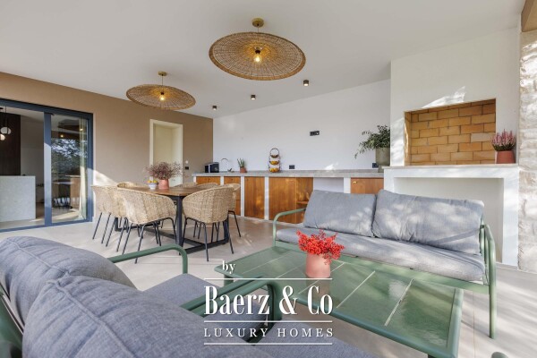 photo 5 Istria, Kaštelir, Labinci, Modern villa in Istrian style with panoramic sea view