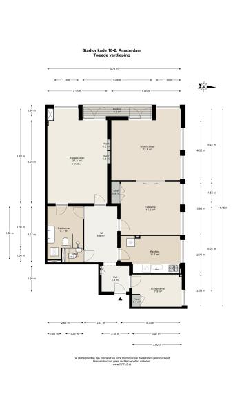 Floor Plan 1 - Stadionkade 18 2