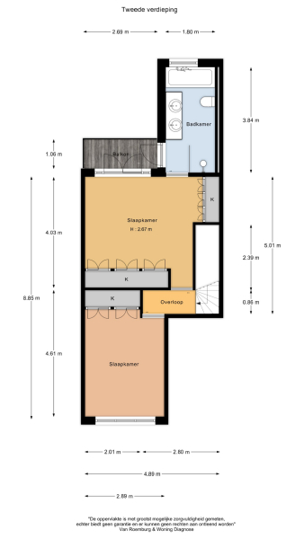 Floor Plan 2 - Tolstraat 44 1