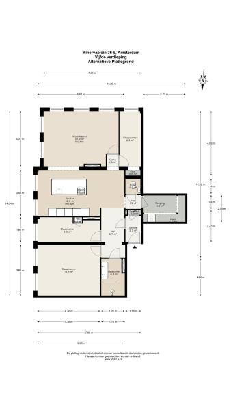 Floor Plan 3 - Minervaplein 36 5