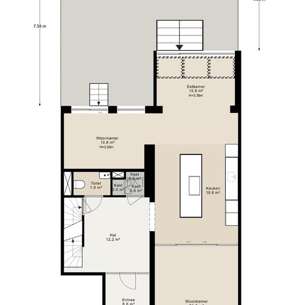 Floor Plan 3 - Valeriusstraat 137 H