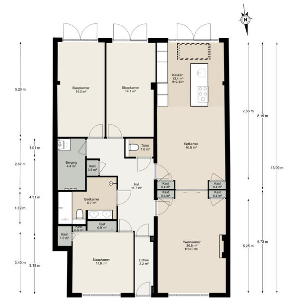 Floor Plan 3 - Amstelkade 113